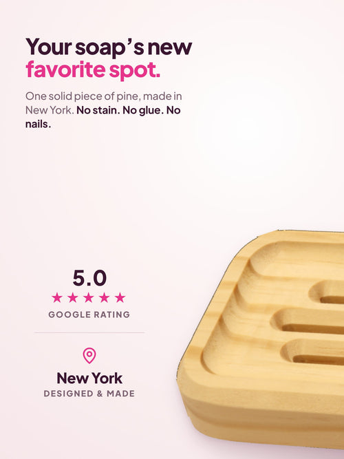 SoapCouch rectangle: one solid piece of New York pine
