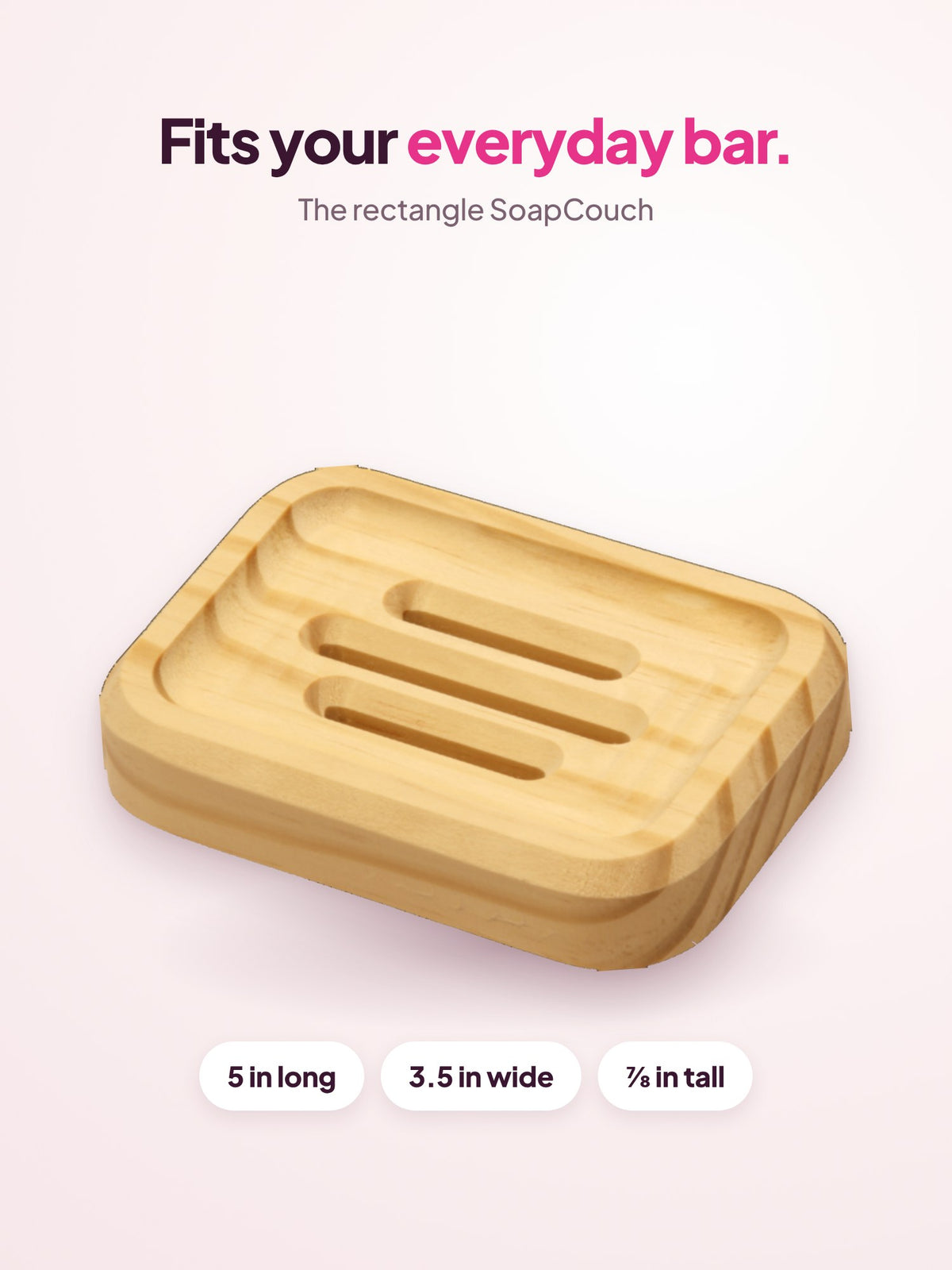 SoapCouch rectangle dimensions