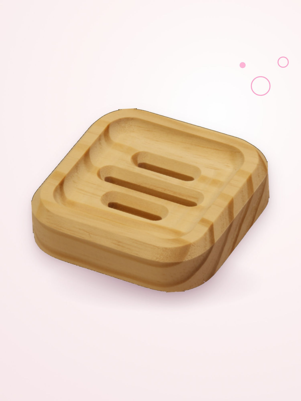 SoapCouch square pine soap dish